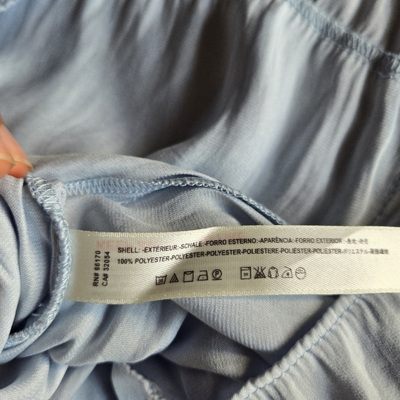 Intimately Free People Light Blue Long Sleeve Collared Loungewear Romper Size M - Picture 10 of 13